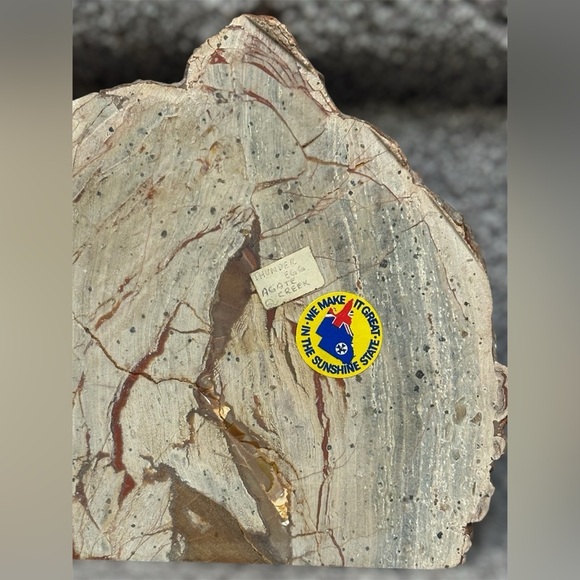 Vintage 70s Australian Thunder Egg Agate Creek Stone Aborigine Painting Artwork - Picture 5 of 5